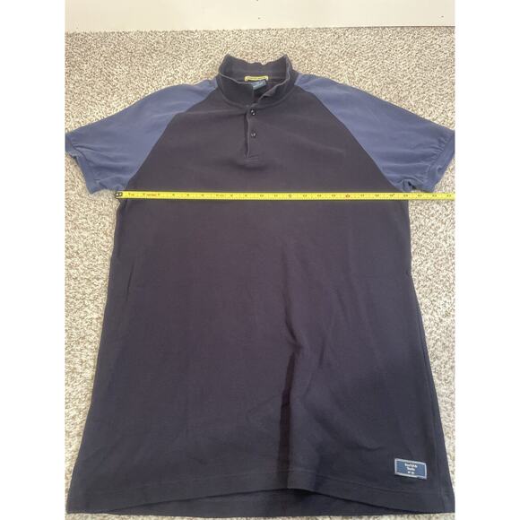 Mens Scotch & Soda Coffee Helps Navy & Blue Collard Polo Shirt Size L Cotton - Picture 11 of 12